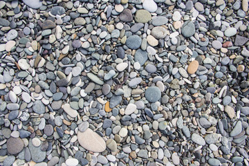 background with round pebble stones