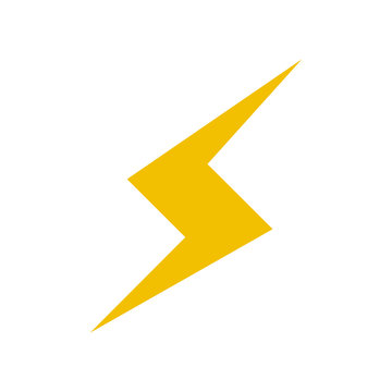thunderbolt lightning power energy icon vector illustration