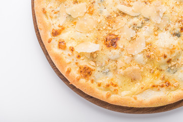 hot pizza with mix cheese