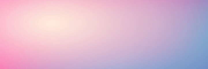 Smooth gradient background with pastel pink and blue colors.