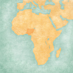 Map of Africa - Nigeria
