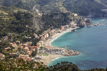 CinqueTerre, world cultural heritage on the Italian Mediterranean coast