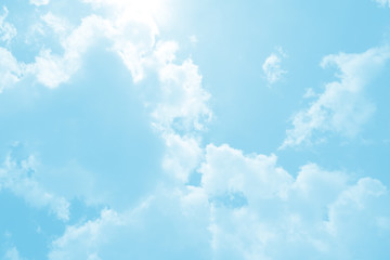 summer sky with clouds