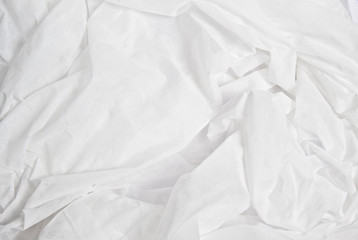 Beautiful folds of White Cloth texture.