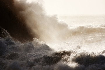  waves in  sea storm