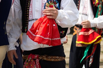 Fototapeta na wymiar boys in local folk costume