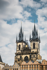 Fototapeta premium Древняя католическая церковь в Праге