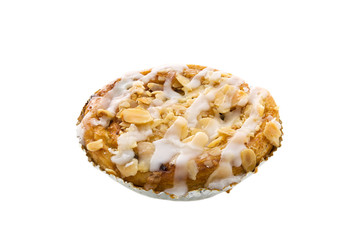 Cinnamon Danish  isolated on white background