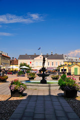 Stadshotellet, Stadthotel, am Sommerplatz, Ort Vimmerby, Kalmar län, Smaland, Schweden © Torsten Becker