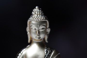 Statue of meditating buddha the messenger of God