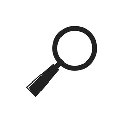 Loupe icon vector. Magnifier in flat style. Search sign concept.