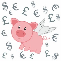 money pig - Billionaire - moneymaker - businessman