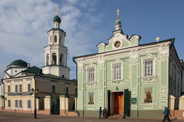 Fototapeta na wymiar St. Nicholas Cathedral in Kazan. Russia