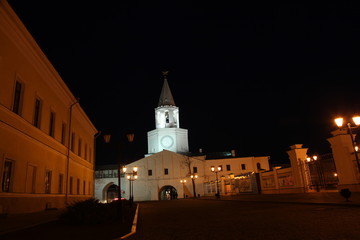 Spasskaya Tower of Kazan Kremlin. Russia. Tatarstan republic