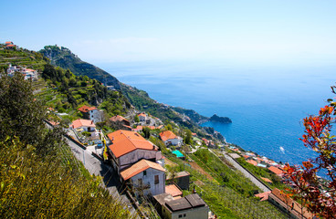 travel in Italy series - view of beautiful Amalfi Coast