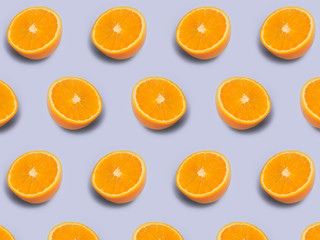 Orange fruits pattern