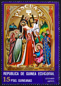 Postage stamp Equatorial Guinea 1972 Descent from the Cross
