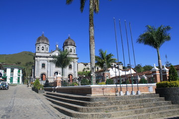 Fototapeta na wymiar Parque principal. Concepción, Antioquia, Colombia. 