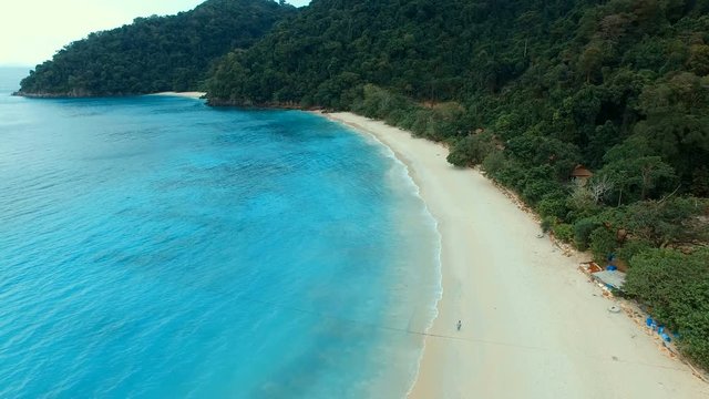 aerial view of nyaung oo phee island myanmar