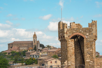 Fototapeta premium themedieval castle of Montalcino