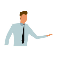 business man manager work dynamic vector illustration
