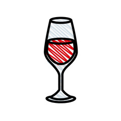 Wine bottle drink icon vector illustration graphic design