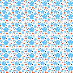 Blue floral background