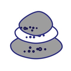 Spa stones isolated icon vector illustration graphic design