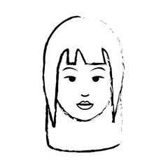 Woman cute cartoon icon vector illustration graphic design