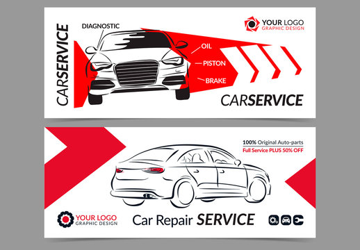 Automotive Services Banner Layouts