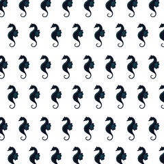 sea horse background. vector illustration icon sea