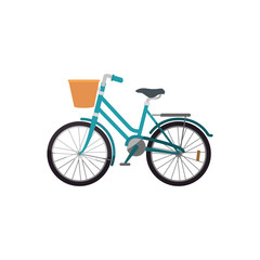 Fototapeta na wymiar vintage bicycle icon over white background. vector illustration