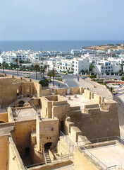 Old stone fortress with in the city of Monastir