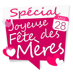 spécial joyeuse Fête des mères - rose - 28 mai