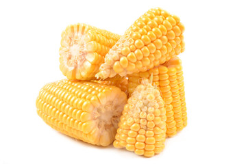 Corn on a white background