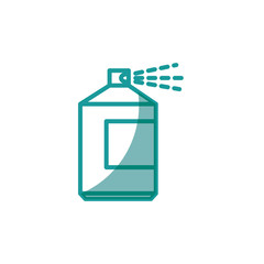 spray bottle icon over white background. vector illustration