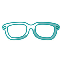 Fototapeta premium glasses accessory icon over white background. vector illustration