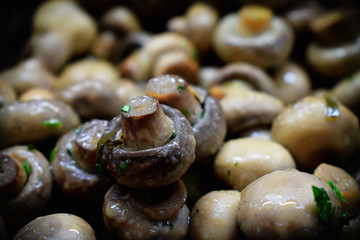 Breakfast buttered mushrooms