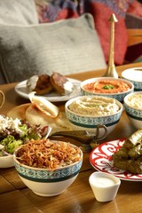 Variety of Lebanese Food