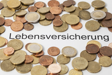 Lebensversicherung Euro Münzen