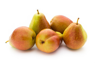Pears isolated on the white background.