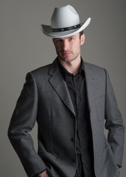 Businessman in a hat
