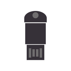 USB connection technology icon vector illustration graphic design