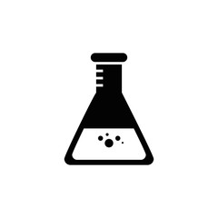 Chemistry flask glass icon vector illustration graphic design