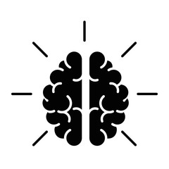 Human brain symbol icon vector illustration graphic design