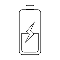 Battery electric energy icon vector illustration graphic design