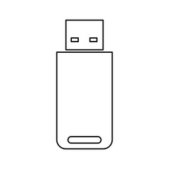 USB connection technology icon vector illustration graphic design