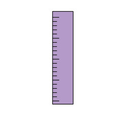 Ruler measurement tool icon vector illustration graphic design