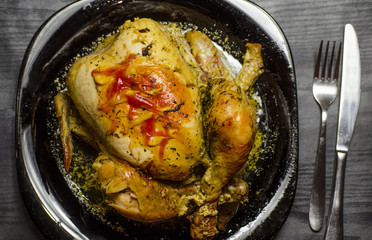 Baked chicken in the oven