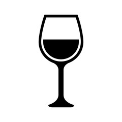 wineglass icon over white background. vector illustration